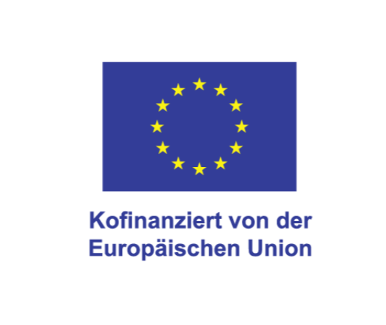 Logo der EU mit der Unterschrift "Kofinanziert von der Europäischen Union"
