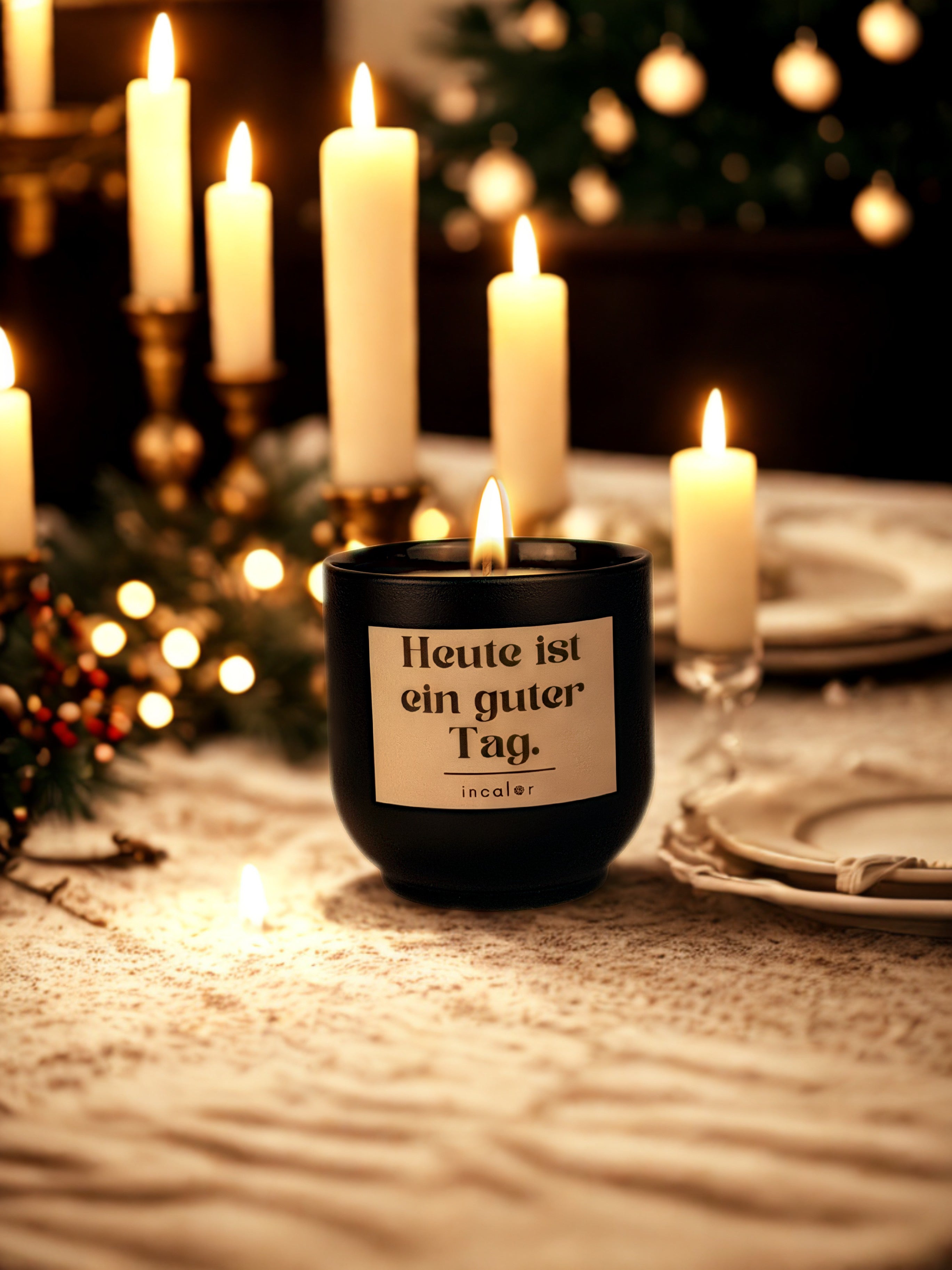 Kerze "Heute ist ein guter Tag."