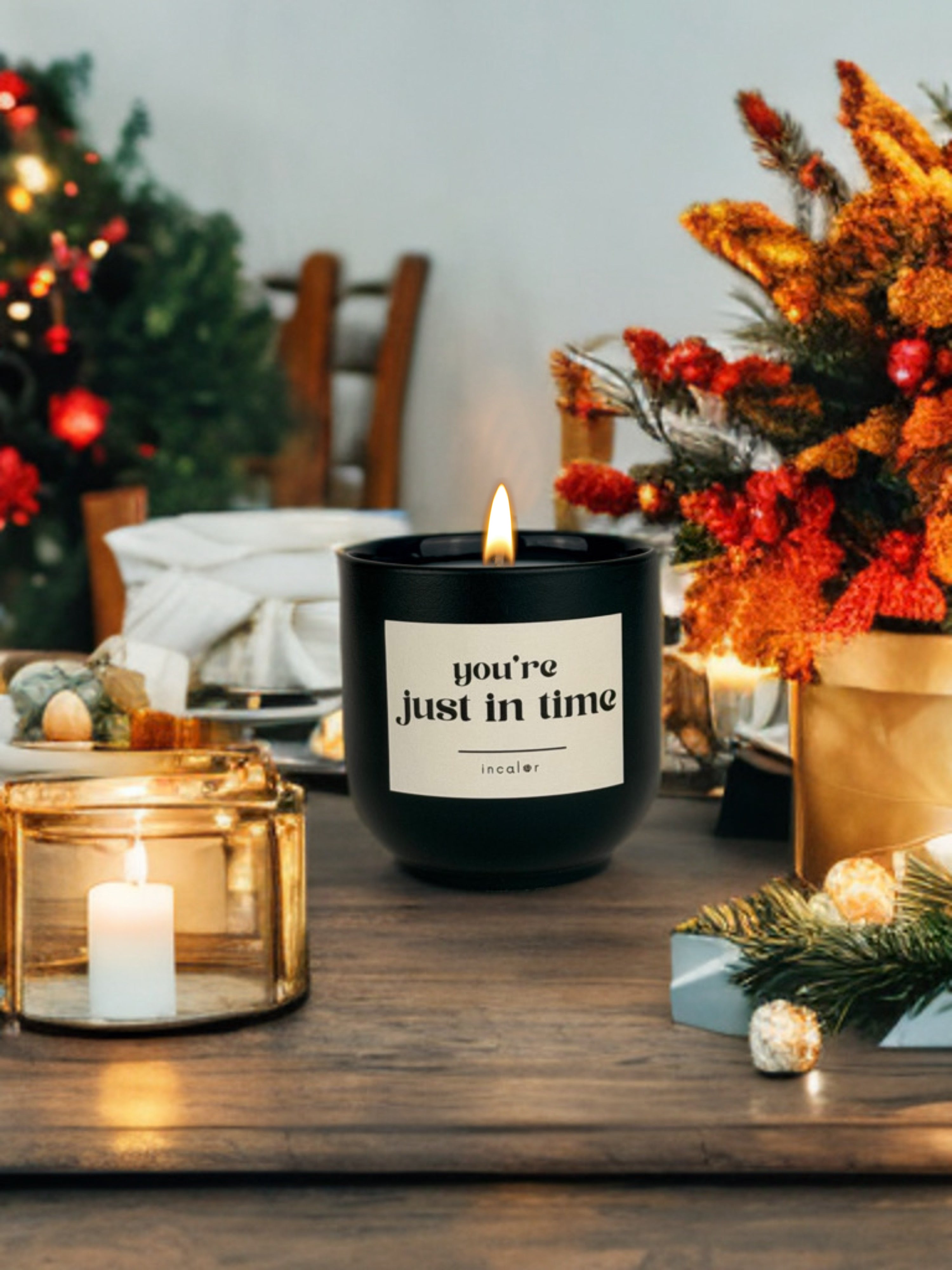 Kerze "You're just in time."